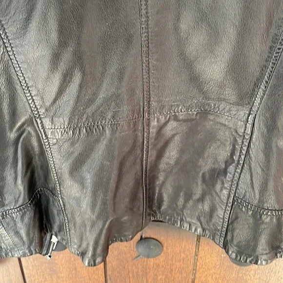 Bod & Christensen Black 100% Leather Jacket Small Jackets & Coats